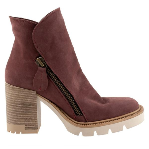 Women's Bueno Elliott Dress Boots Casual 38 Dark Wine Nubuck