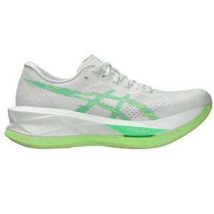 Women's ASICS Sonicblast Running Shoes 9 Regular White/Vital Green