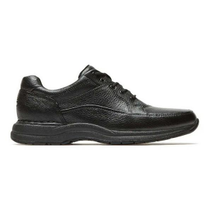 Men's Rockport Edge Hill II Sneakers 12 Extra Wide Black Leather