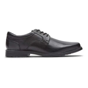 Men's Rockport Taylor Plain Toe Dress Shoes Extra Wide 11.5 Black Leather