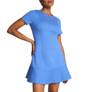 Women's Spanx Ponte Flare Mini Sheath Dress Large Aster