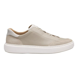 Men's Johnston & Murphy Anders Stretch Lace-to-Toe Sneakers 10 Regular Beige Full Grain/Suede
