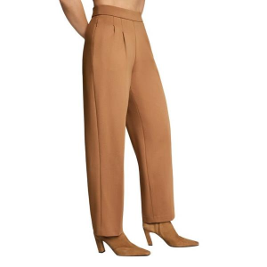 Women's Spanx Ponte Pleated Tapered Dress Pants XLarge Maplewood
