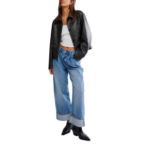 Women's Free People We The Free Alia Wide Leg Jeans Beacon 28 26.5