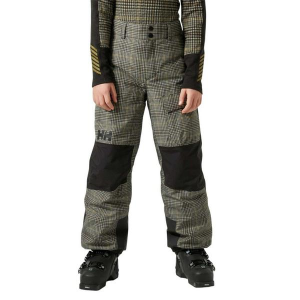 Kids' Helly Hansen Snow Pants Powder Lt 9 Sepia Broxburn Aop