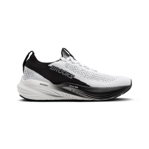 Men's Brooks Glycerin Stealthfit 22 Running Shoes 14 Regular White/Grey Heather