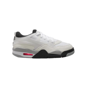 Kids' Air Jordan 4 RM Sneakers Big 3.5 Regular White/Black/Infrared 23/Lt Smoke Grey