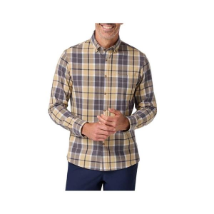 Men's Mizzen+Main City Long Sleeve Flannel XLarge Khaki Timothy Plaid