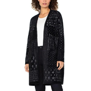Women's Liverpool Los Angeles Cardigan XSmall Black White Patchwork