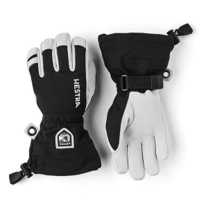 Kids' Hestra Heli Ski Jr. Gloves 7 Black