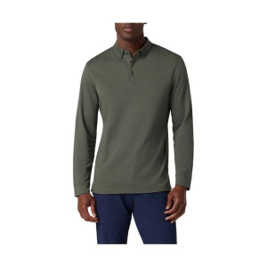 Men's Mizzen+Main Kent Long Sleeve Polo XLarge Olive