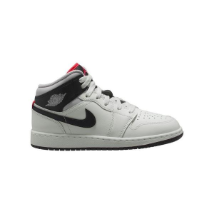 Kids' Air Jordan 1 Mid Sneakers Big 3.5 Regular Summit White/Black/Infrared 23