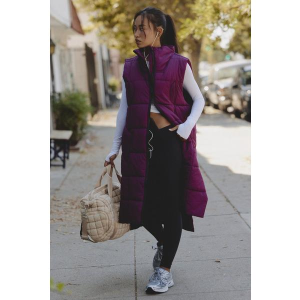 Women's FP Movement On The Move Packable Vest Large Black Cherry