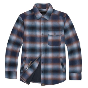 Men's Dakota Grizzly Wade SJ Long Sleeve Button Up Shirt XLarge Midnight Sky