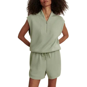 Women's Varley Loretta Sleeveless 1/2 Zip Small Snow Sage