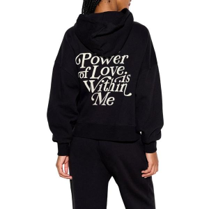 Women's Spiritual Gangster Power Of Love Malibu Hoodie Small Black