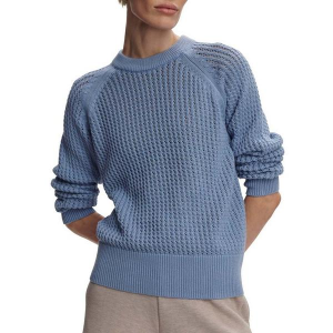 Women's Varley Oversized Sweater Clay Knit Sweat Large Rain Blue