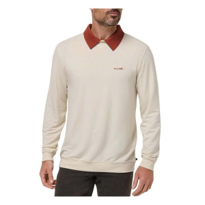 Men's TravisMathew Pullover Sweater Amenities Collar Sweater Golf XLarge Birch