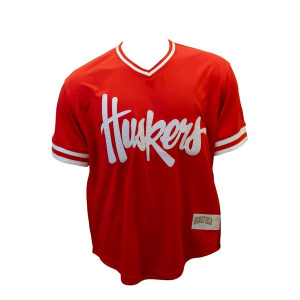 Homefield Apparel Nebraska Cornhuskers Pullover Baseball Jersey