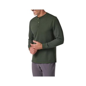Men's Mizzen+Main Henderson Long Sleeve Henley Large Olive