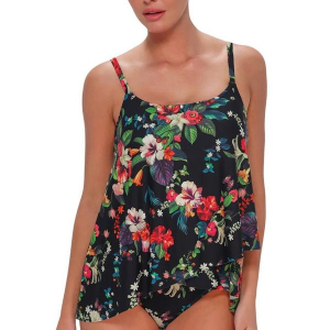 Women's Sunsets Inc Elena Swim Tankini Contemporary 34D Fleur Noire