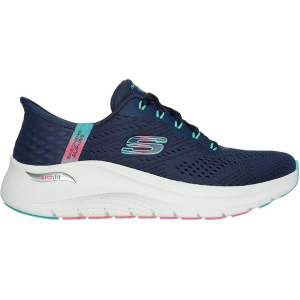 Women's Skechers Slip-ins: Arch Fit 2.0 - Easy Chic Shoes 8.5 Regular Navy / Turquoise