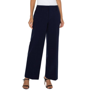 Women's Liverpool Los Angeles Kelsey Knit Wide Leg Dress Pants 14 Cadet Blue
