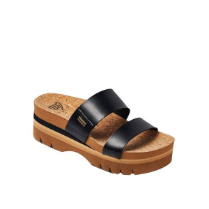 Women's Reef Vista Higher Slide Sandals 7.5 Black