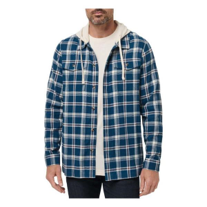 Men's TravisMathew Cloud Flannel Long Sleeve Button Up Shirt Medium Titan