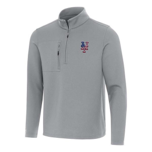 New York Mets Antigua Americana Insider 1/4 Zip Large Skyscraper