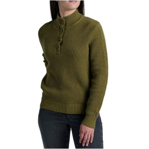 Women's Kuhl Pullover Sweater Fireside Henley XLarge Lichen