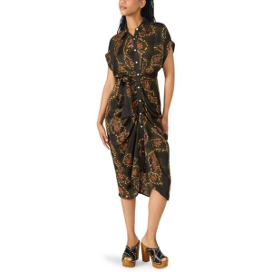 Women's Steve Madden Tori Midi Shirt Dress Medium Snake Tile