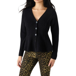 Women's Steve Madden Cardigan Courtney XSmall Black Onyx