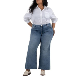 Women's KUT from the Kloth Plus Size Meg Wide Leg Jeans Optimism 20 29