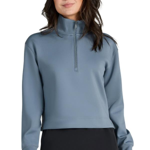 Women's Bad Birdie At Ease Long Sleeve 1/4 Zip XSmall Stormy Blue