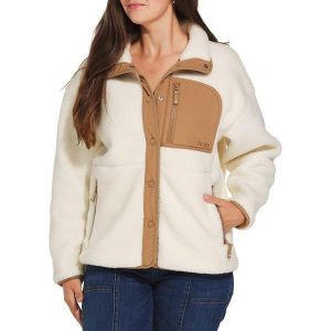 Women's Roxy Axel Bonded Sherpa Jacket XLarge Vanilla
