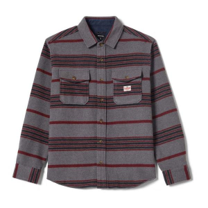 Men's Brixton Altered Threads Long Sleeve Flannel Large Stripe