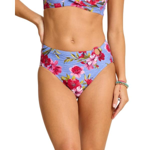 Women's Tommy Bahama Tropic Isles Chambray Beach High-Waist Swim Bottoms Misses XLarge Blue Monday