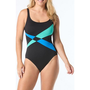 Women's Gabar Scoop Neck One Piece Swimsuit Sporty 12 Low Tide