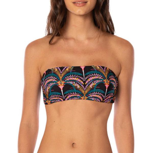 Women's Maaji Bryn Strapless Bandeau Swim Bikini Top Contemporary Large Palm Grove
