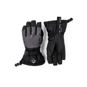 Kids' Hestra Gauntlet CZone Jr. 5 finger Gloves 6 Graphite/Black