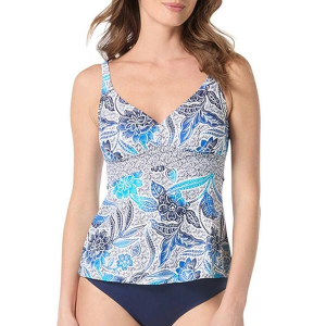 Women's Beach House Adele V-Neck Swim Tankini Misses 16 Samoan Floral