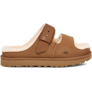 Women's UGG Greenport Strap Slide Casual Slippers Regular 5 Chestnut