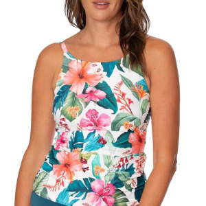 Women's Jantzen Hawaiian Sunrise Lauren Swim Tankini 18 Multi