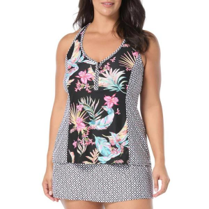 Women's Beach House Erinna Racerback Swim Tankini Misses 20W Black