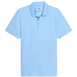 Men's Puma MATTR Check Jacquard Polo Medium Light Blue