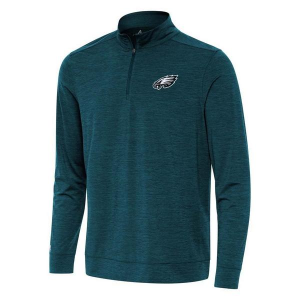 Philadelphia Eagles Antigua Bright 1/4 Zip XLarge Deep Teal Heather