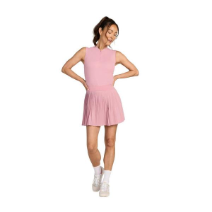 Women's Bad Birdie Textured Blade Sleeveless Polo XLarge Petal