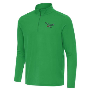 Philadelphia Eagles Antigua Vintage Intent 1/4 Zip Large Celtic Green