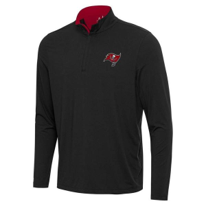 Tampa Bay Buccaneers Antigua Content 1/4 Zip 2XLarge Black/Dark Red